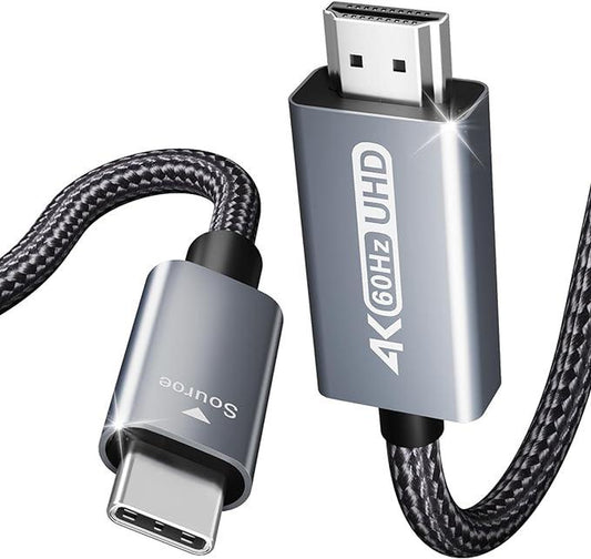BENFEI 6Ft USB C to HDMI Cable - 4K@60Hz, Durable Aluminum Shell, Compatible with Thunderbolt 3/4